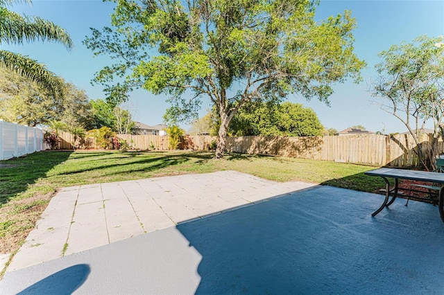 view of patio / terrace with a fenced backyard