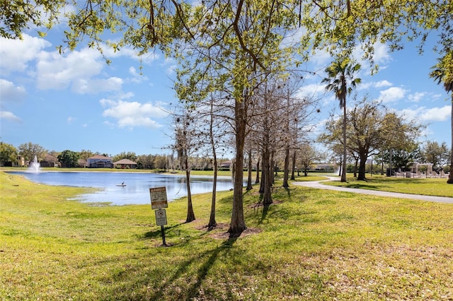 property view of water