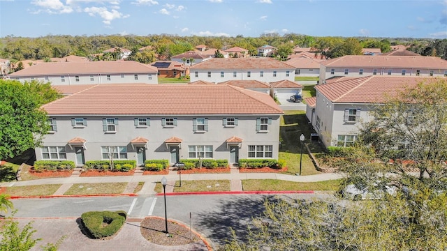 drone / aerial view featuring a residential view