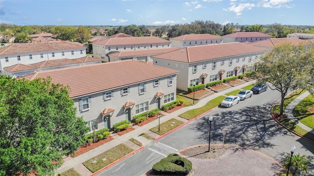 aerial view featuring a residential view