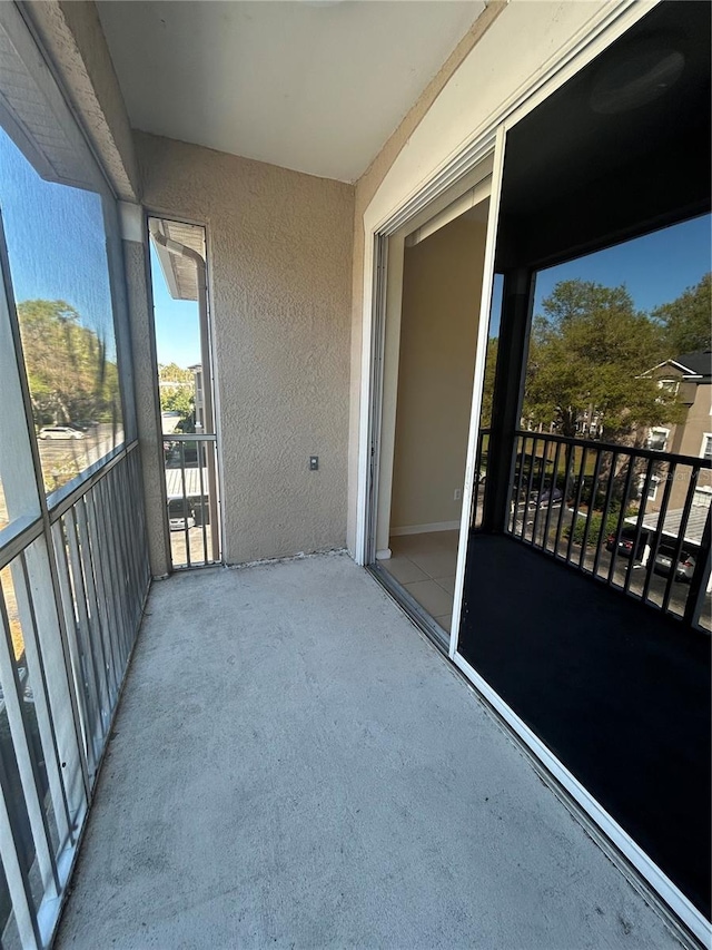 view of balcony