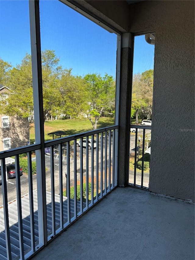 view of balcony