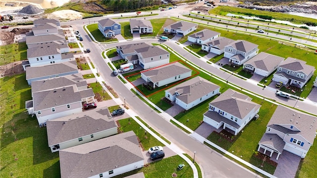 birds eye view of property featuring a residential view