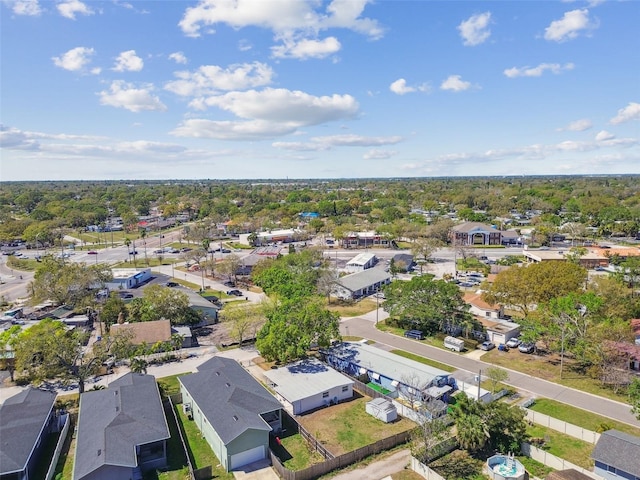 drone / aerial view with a residential view