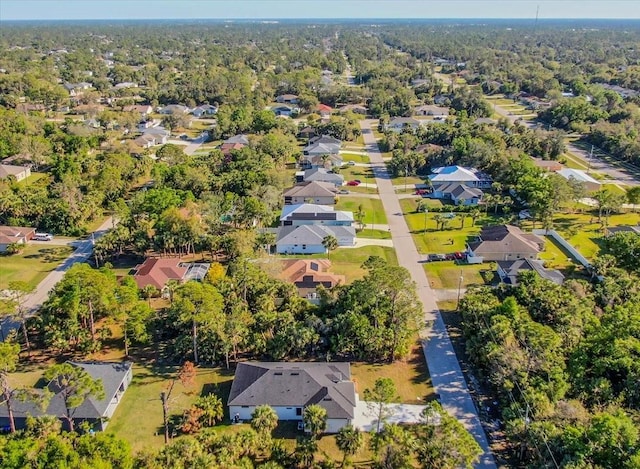 drone / aerial view featuring a residential view