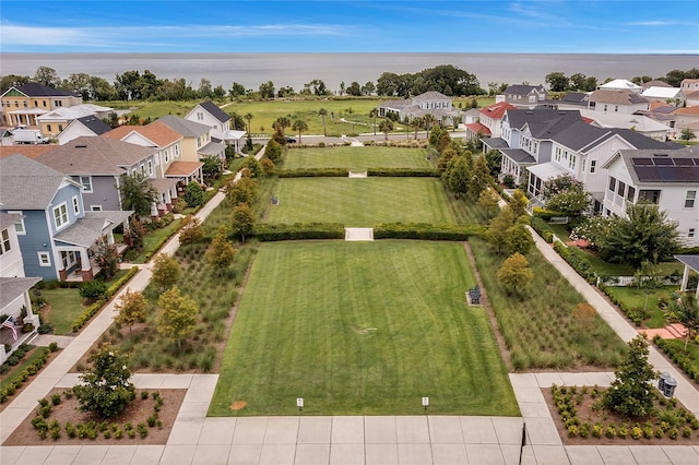 aerial view featuring a residential view