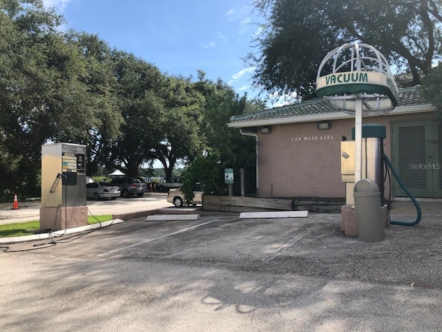 view of uncovered parking lot