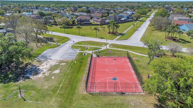 drone / aerial view with a residential view