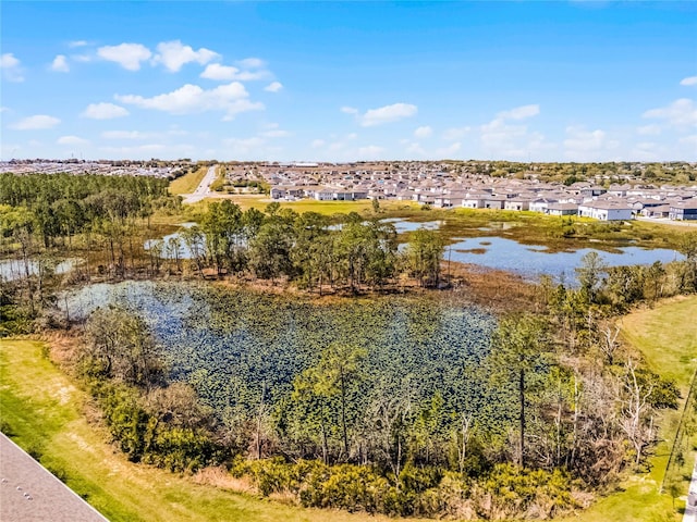 property view of water featuring a residential view