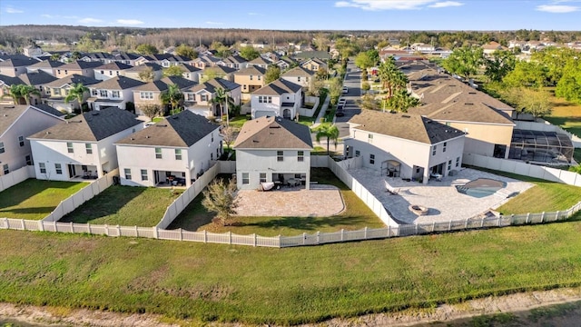 birds eye view of property featuring a residential view