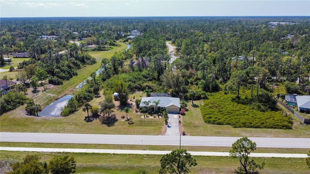 aerial view with a view of trees