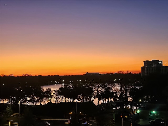 view of city featuring a water view