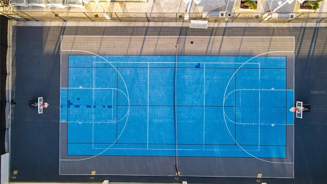 view of sport court with community basketball court and fence