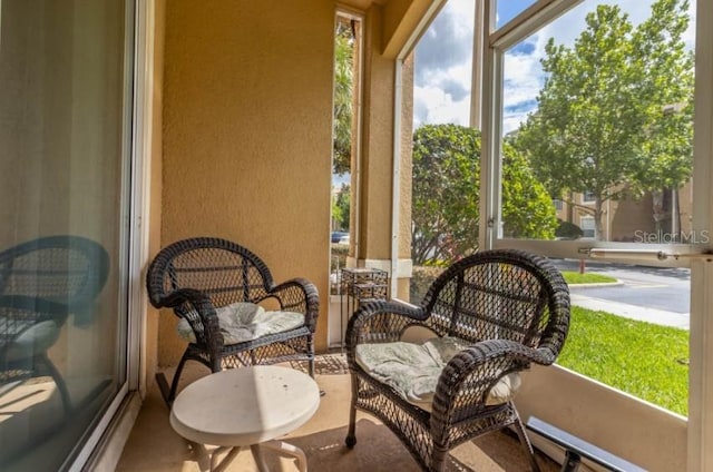 view of sunroom / solarium