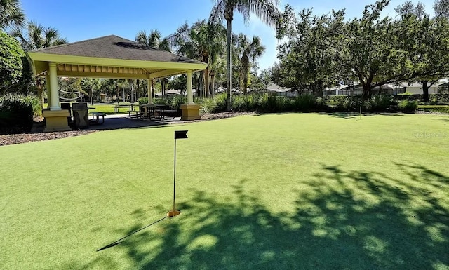 view of home's community with a gazebo