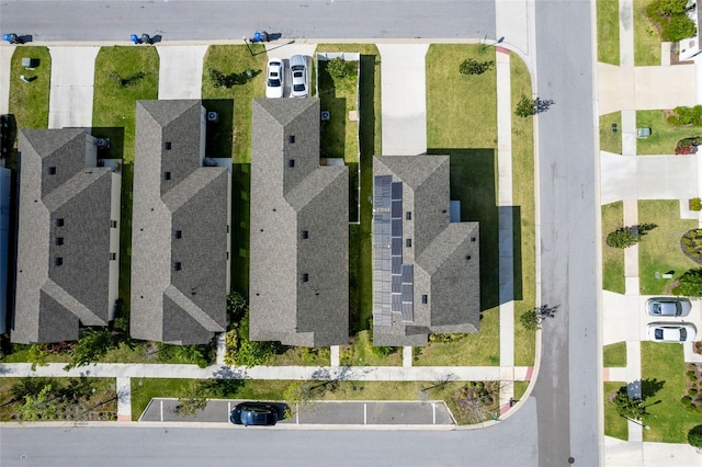 aerial view featuring a residential view