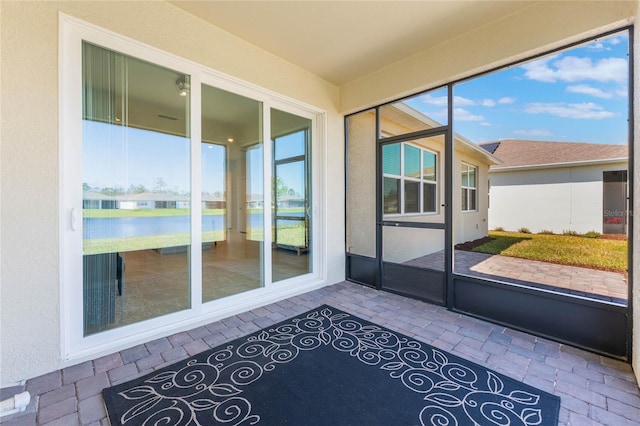 view of sunroom / solarium