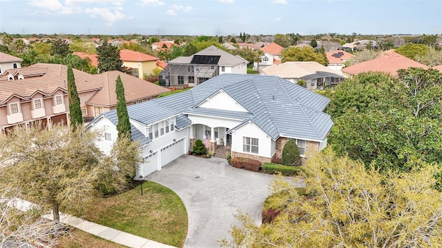 bird's eye view featuring a residential view