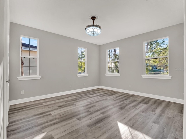 7548 Gathering Dr, Reunion, FL 34747 - unfurnished room with baseboards and wood finished floors