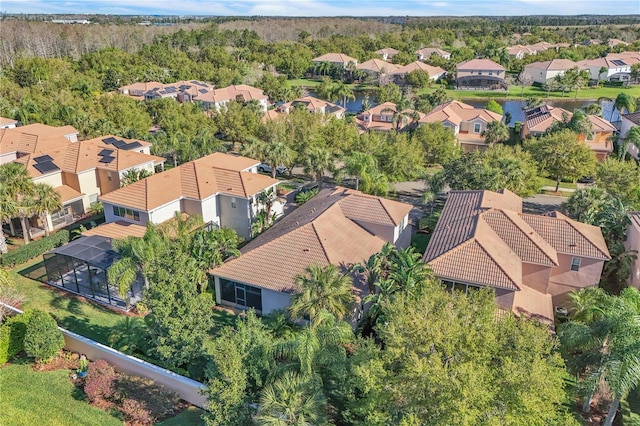 aerial view featuring a residential view