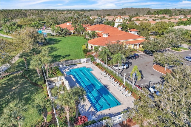 birds eye view of property