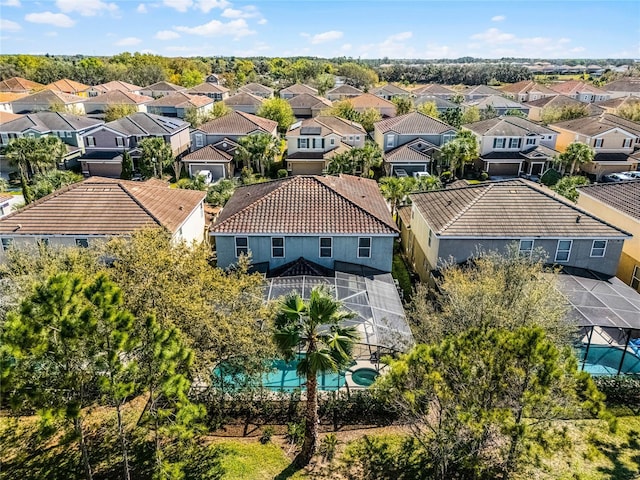 birds eye view of property featuring a residential view