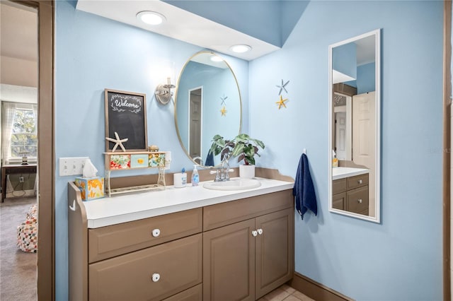 bathroom with vanity