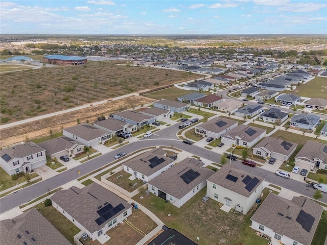 bird's eye view with a residential view