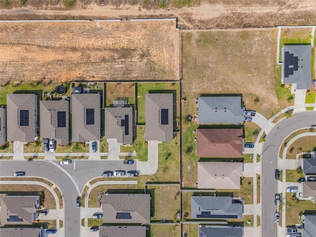 aerial view featuring a residential view