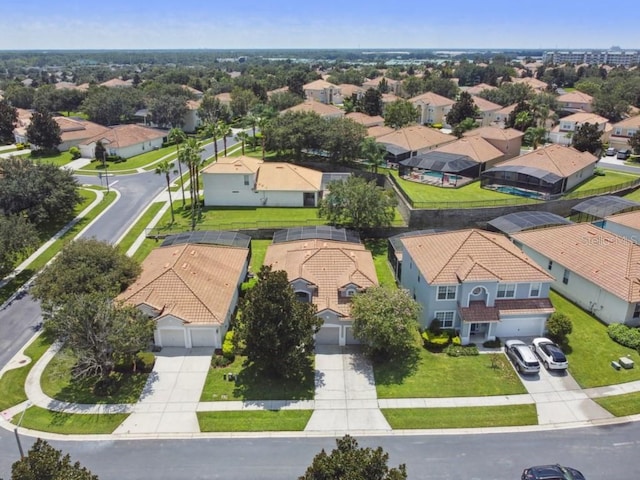 aerial view featuring a residential view