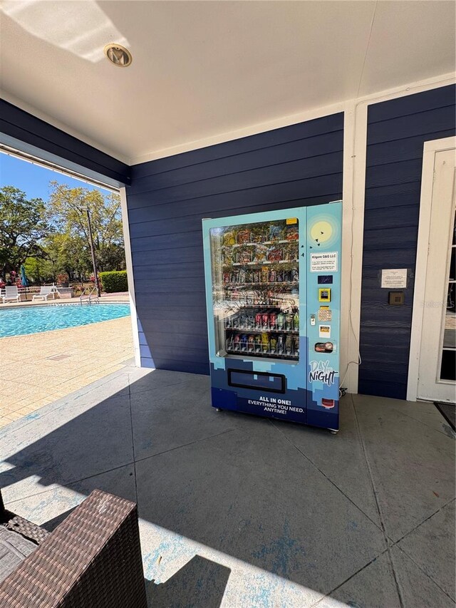 view of patio / terrace with a community pool