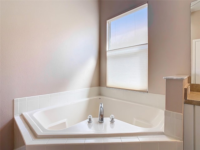 bathroom featuring a bath