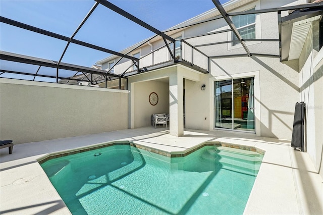 8959 Stinger Dr, Champions Gate, FL 33896 - outdoor pool with a patio and a lanai