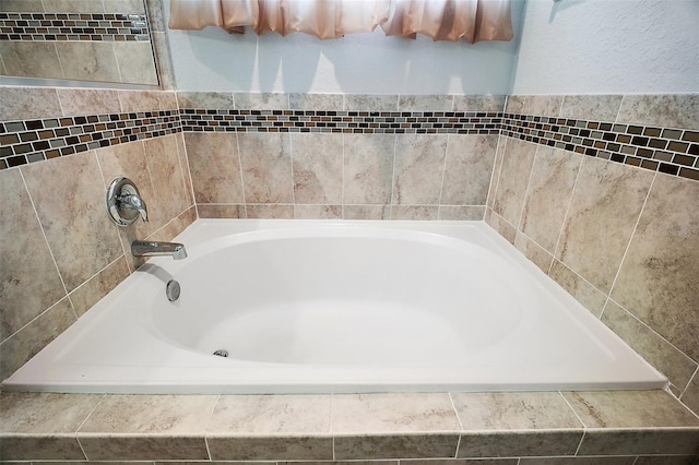 full bath featuring a garden tub