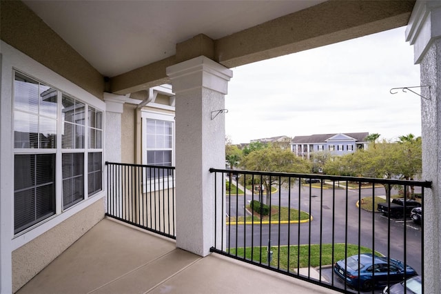 view of balcony