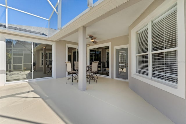 8611 Dover Oaks Ct, Orlando, FL 32836 - view of patio with a lanai