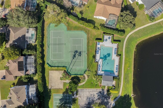 8611 Dover Oaks Ct, Orlando, FL 32836 - drone / aerial view with a residential view