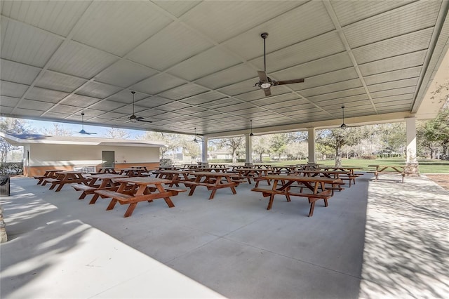 view of patio featuring outdoor dining space