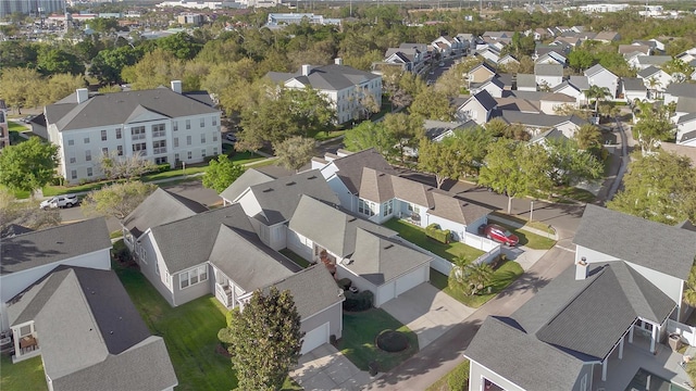 bird's eye view featuring a residential view