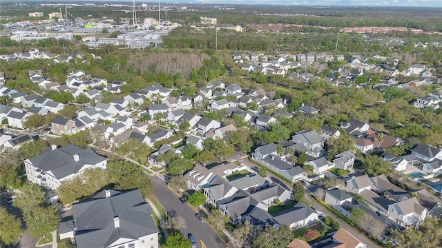 bird's eye view featuring a residential view