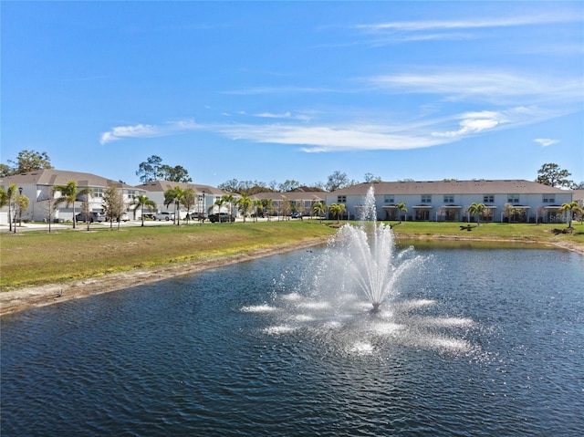 view of water feature featuring a residential view