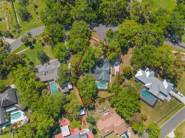 bird's eye view featuring a residential view