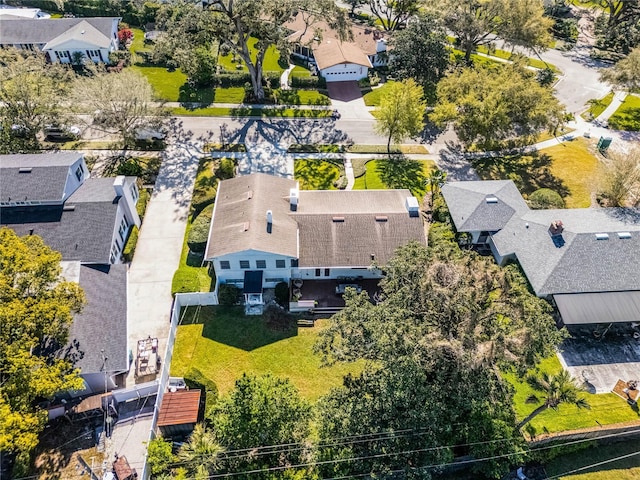 bird's eye view with a residential view