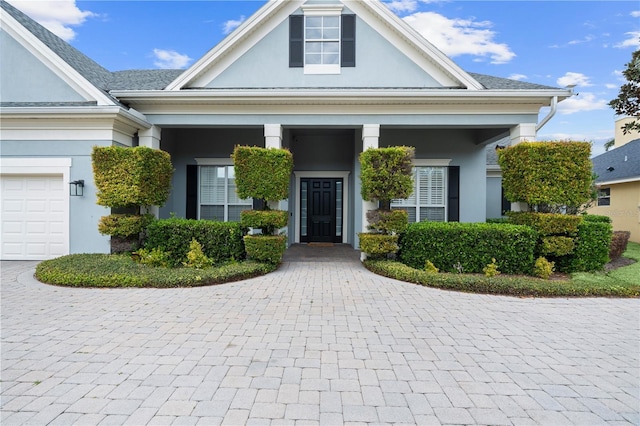 view of front of property with stucco siding