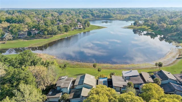 1318 Chebon Ct Unit E-F, Unit E-F, Apopka, FL 32712 - aerial view with a wooded view and a water view