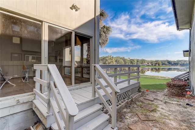 1318 Chebon Ct Unit E-F, Unit E-F, Apopka, FL 32712 - wooden terrace featuring a water view