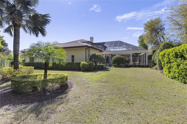 exterior space featuring a lanai