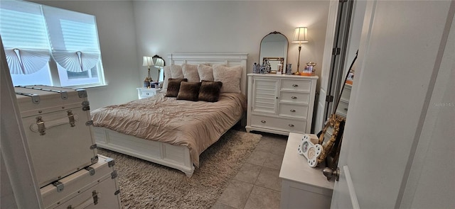 view of tiled bedroom