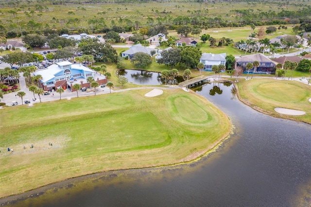 3580 Savannahs Trl, Merritt Island, FL 32953 - bird's eye view featuring a water view and golf course view