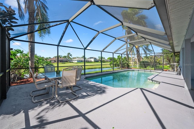 3580 Savannahs Trl, Merritt Island, FL 32953 - pool featuring a patio area and glass enclosure